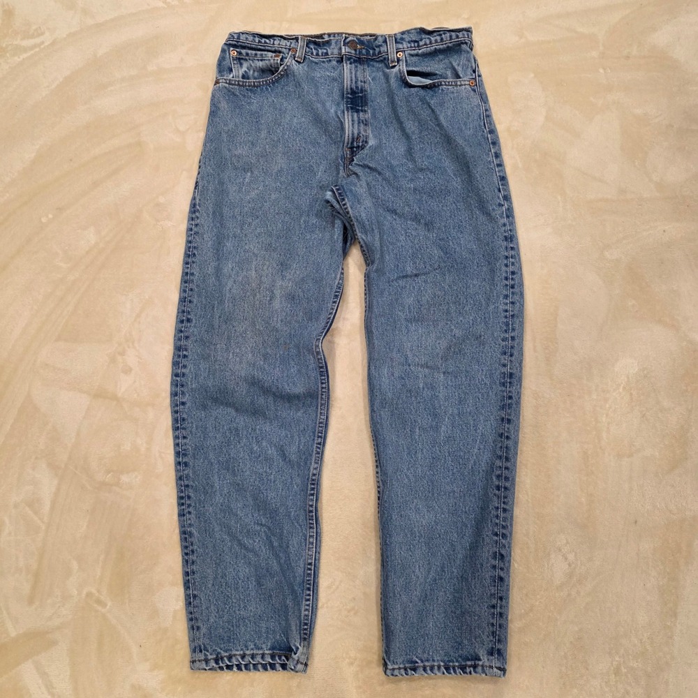 Vintage Levis 550 Jeans Mens 36x31.5 Actual (Tag 38x32) Made In USA Blue 90s